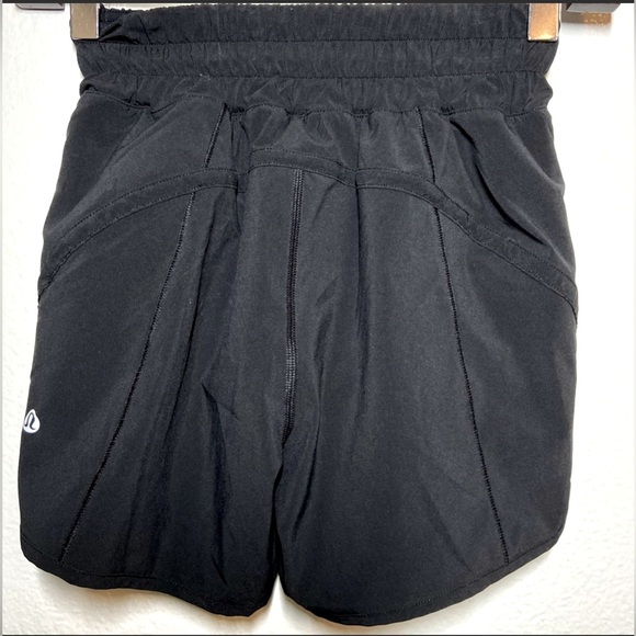 Lululemon Track That Short 5" Mid Rise Round
Hem Elastic Waistband Black 0 - Picture 8 of 9